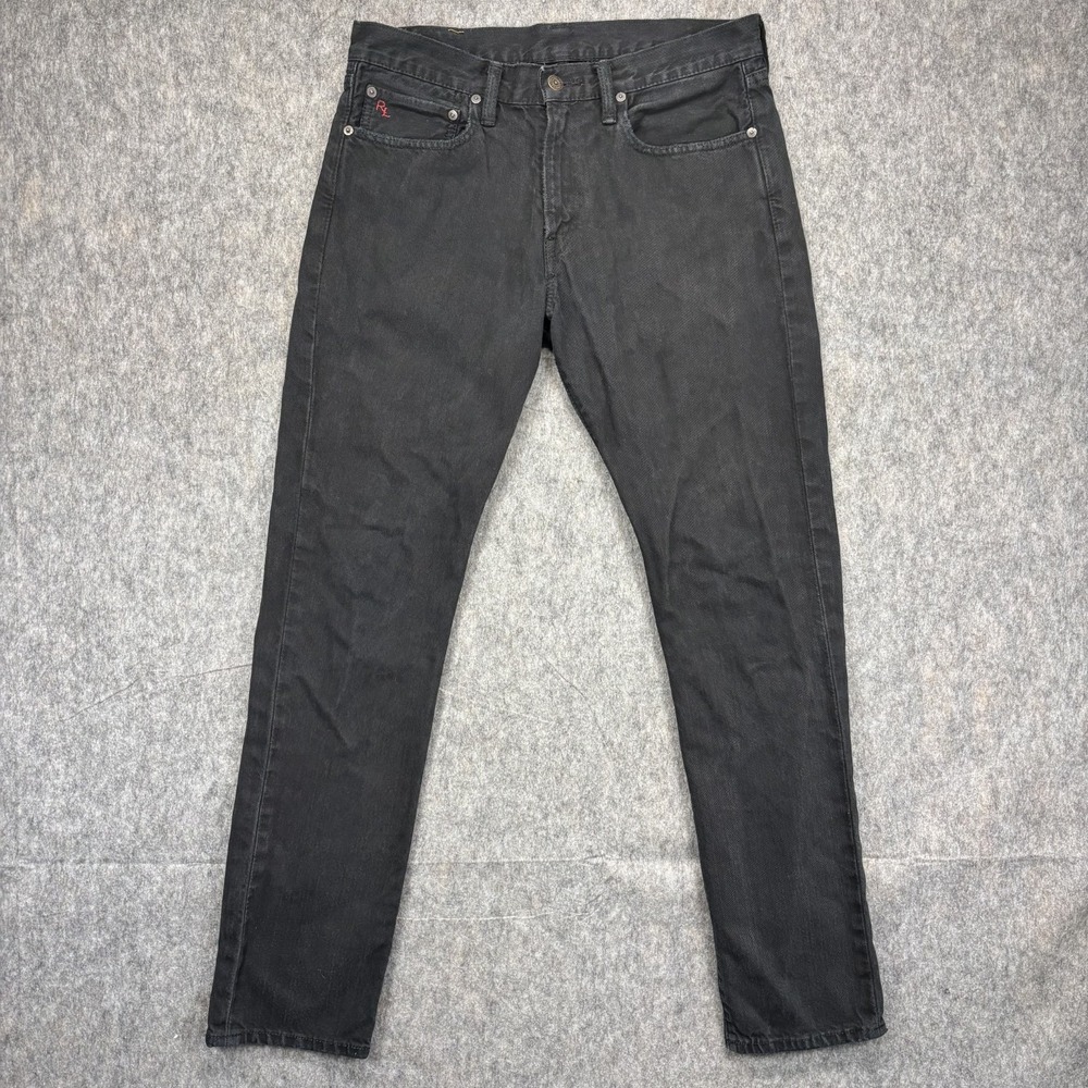 Polo Ralph Lauren 381 Slim‎ Jeans Men's 32 x 32 Black
